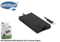 Addison NB-AD90SLIM 90W Notebook Slim Universal Adaptör çok uçlu - 1
